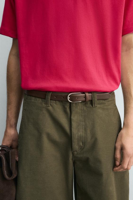 NARROW LEATHER BELT from Zara - $59.90