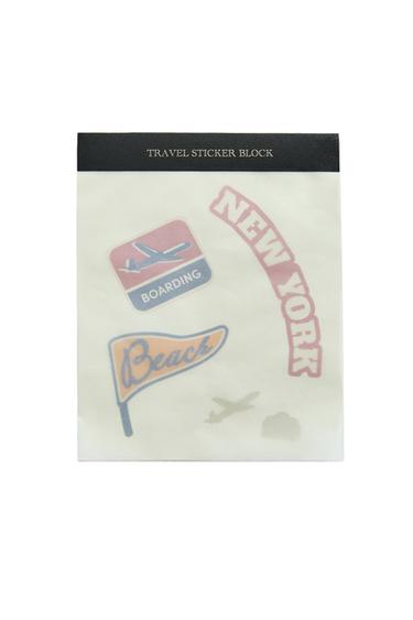 トラベル ステッカー ノートマルチカラーZaraのトラベル ステッカー ノート - マルチカラー 
