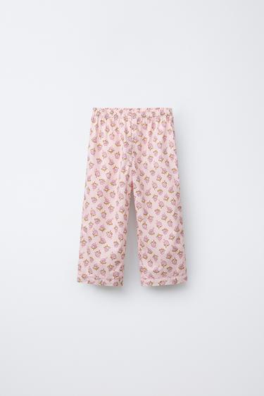 3-6 ANS/ PYJAMA CHEMISE ET PANTALON FLEURS - Rose de Zara - Image 3