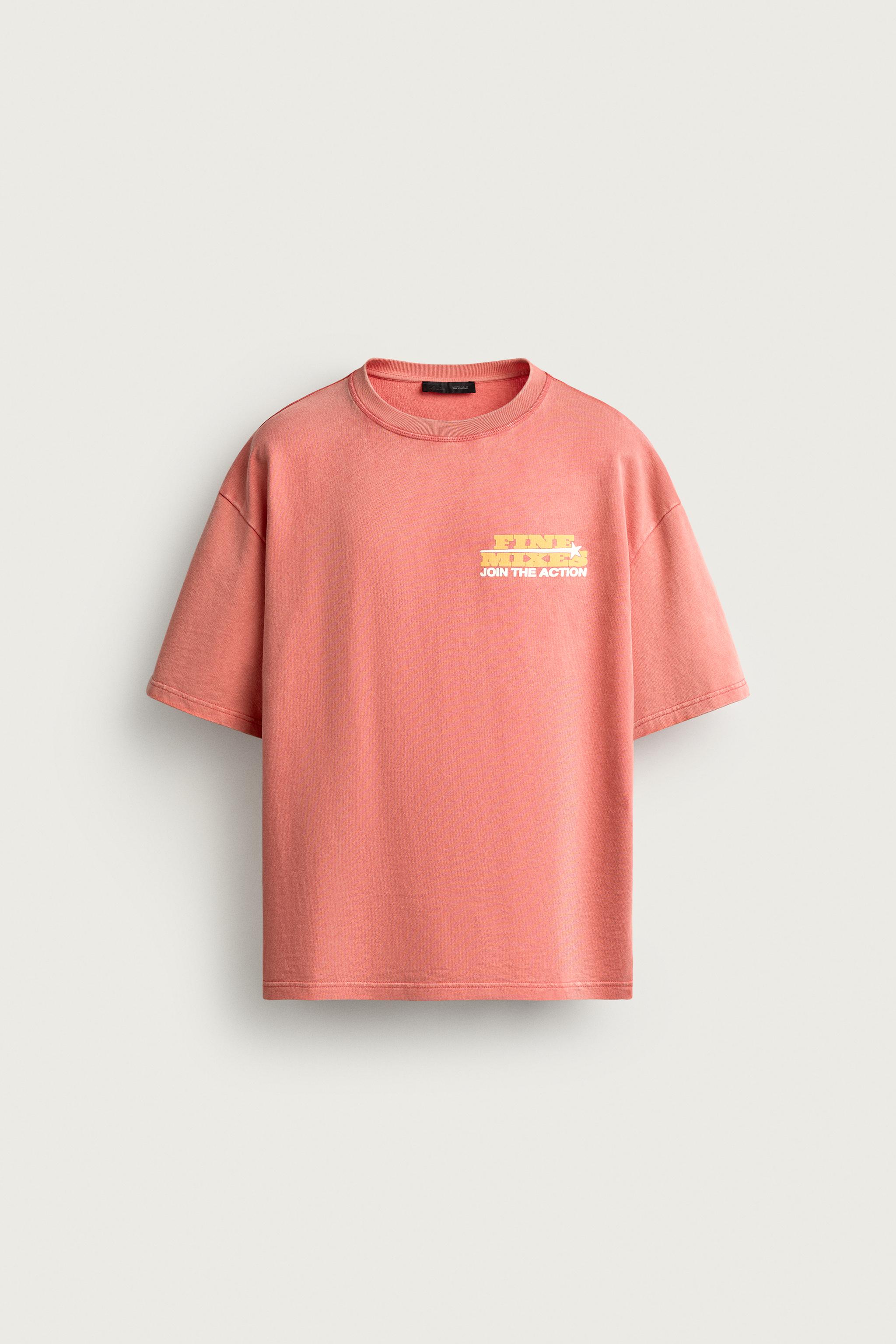 Мужские худи Zara WASHED PRINTED TEXT SWEATSHIRT — фото 9