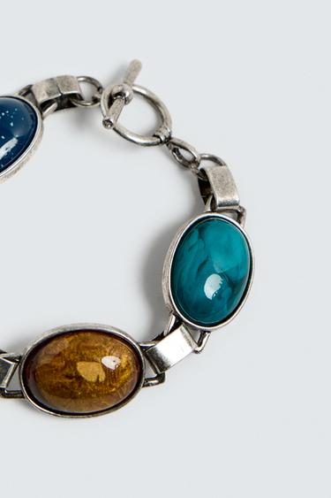 CONTRAST BEAD BRACELET - Silver by Zara - Image 4