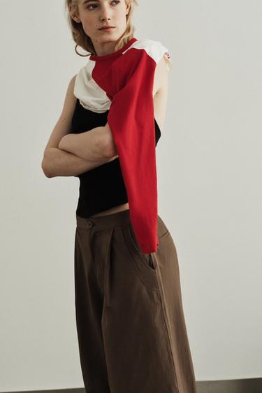 BALLOON TROUSERS WITH PLEATS - Brown / Taupe by Zara - Image 5