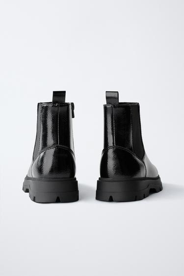 ELASTIC ANKLE BOOTS - Black by Zara - Image 4