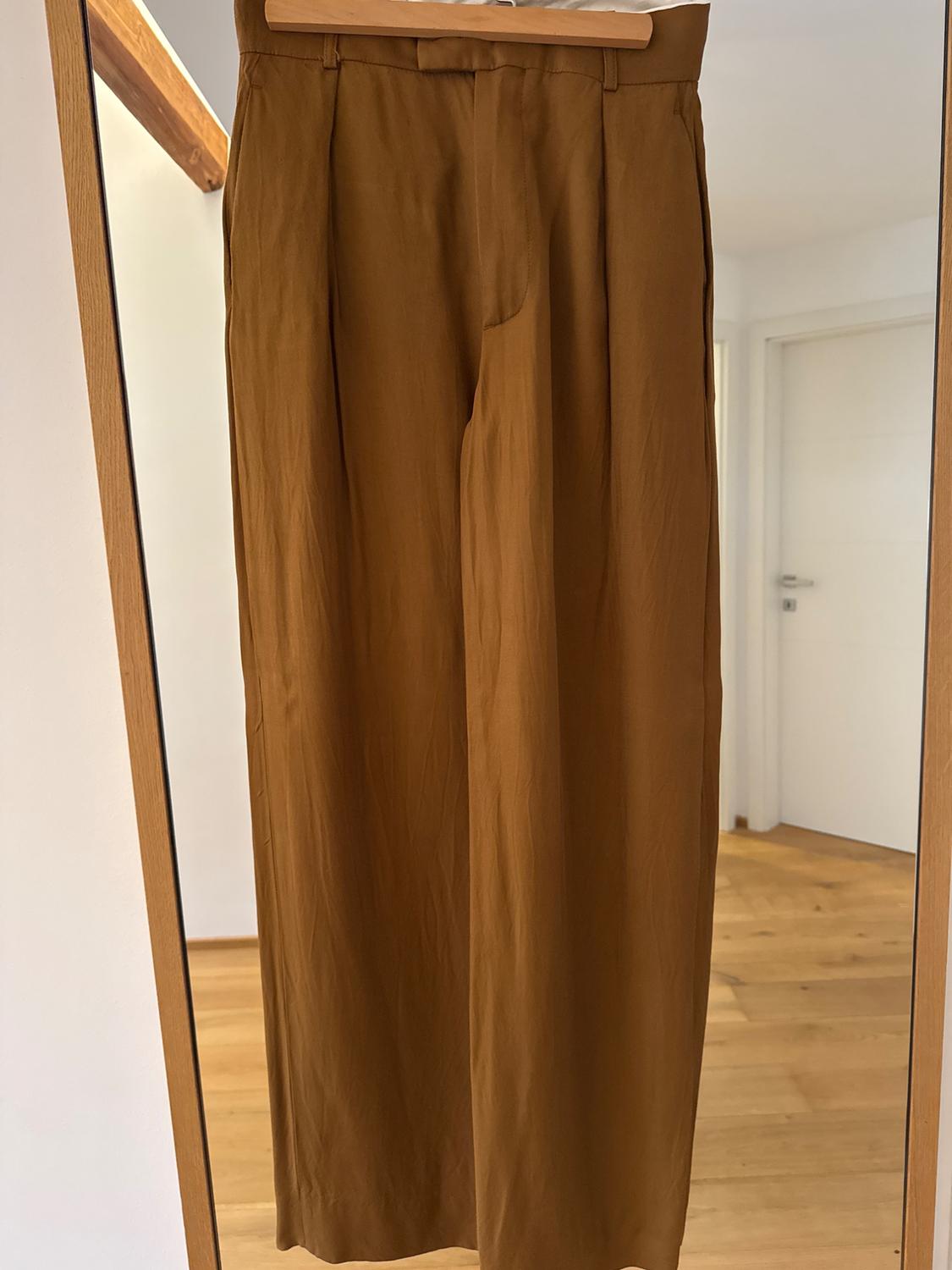 WIDE-LEG SATIN TROUSERS