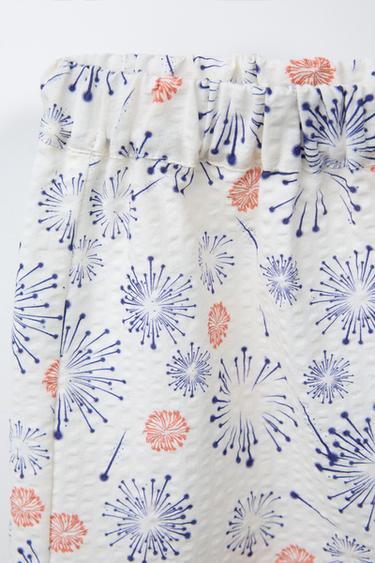 9-18 MOIS/ ENSEMBLE IMPRIMÉ KIMONO ET BERMUDA - Écru de Zara - Image 4