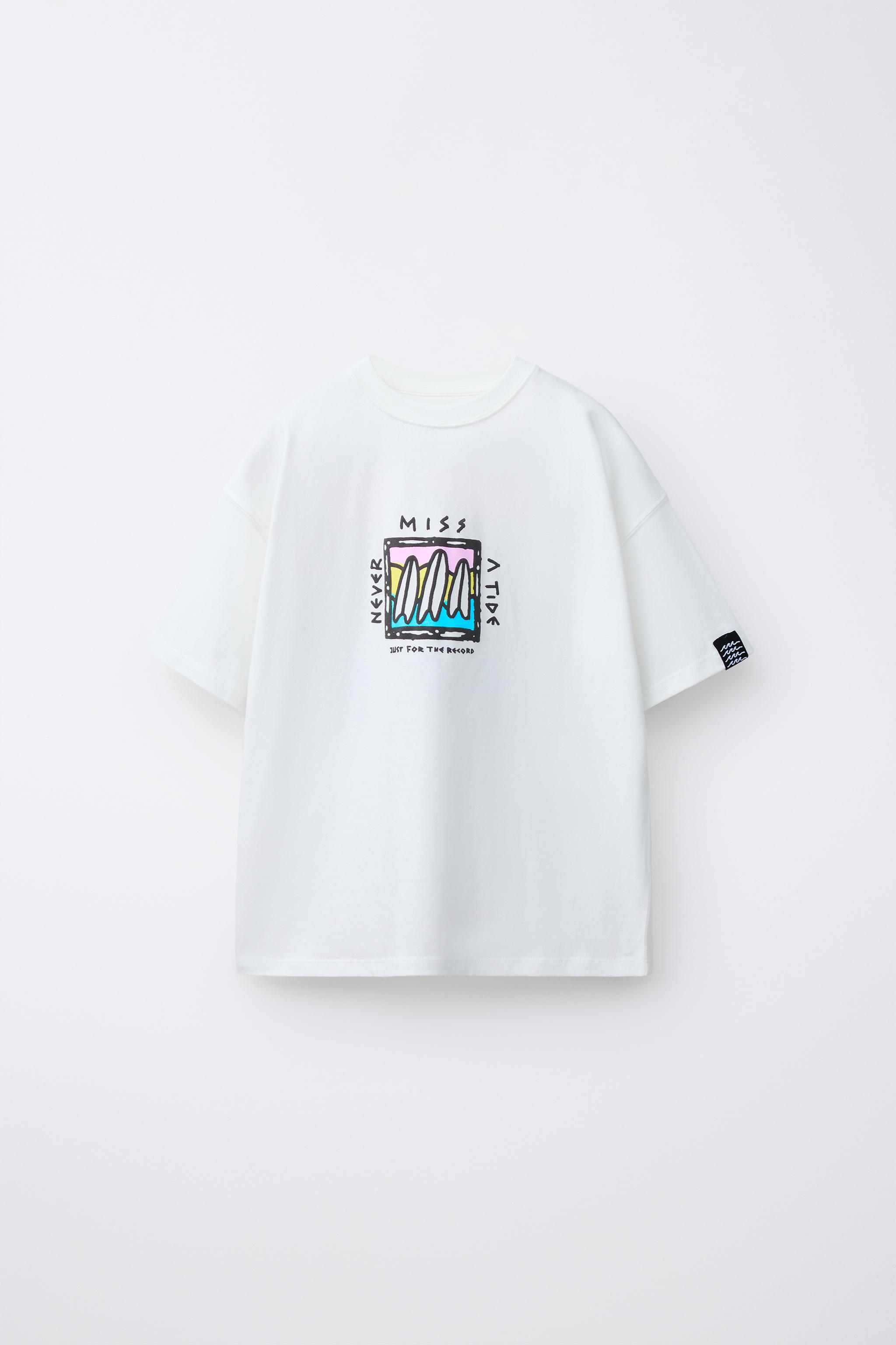 T-SHIRT IMPRIMÉ PLANCHES DE SURF