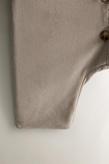 CHILDREN'S CORDUROY JUMPSUIT - camel by Zara - Image 4