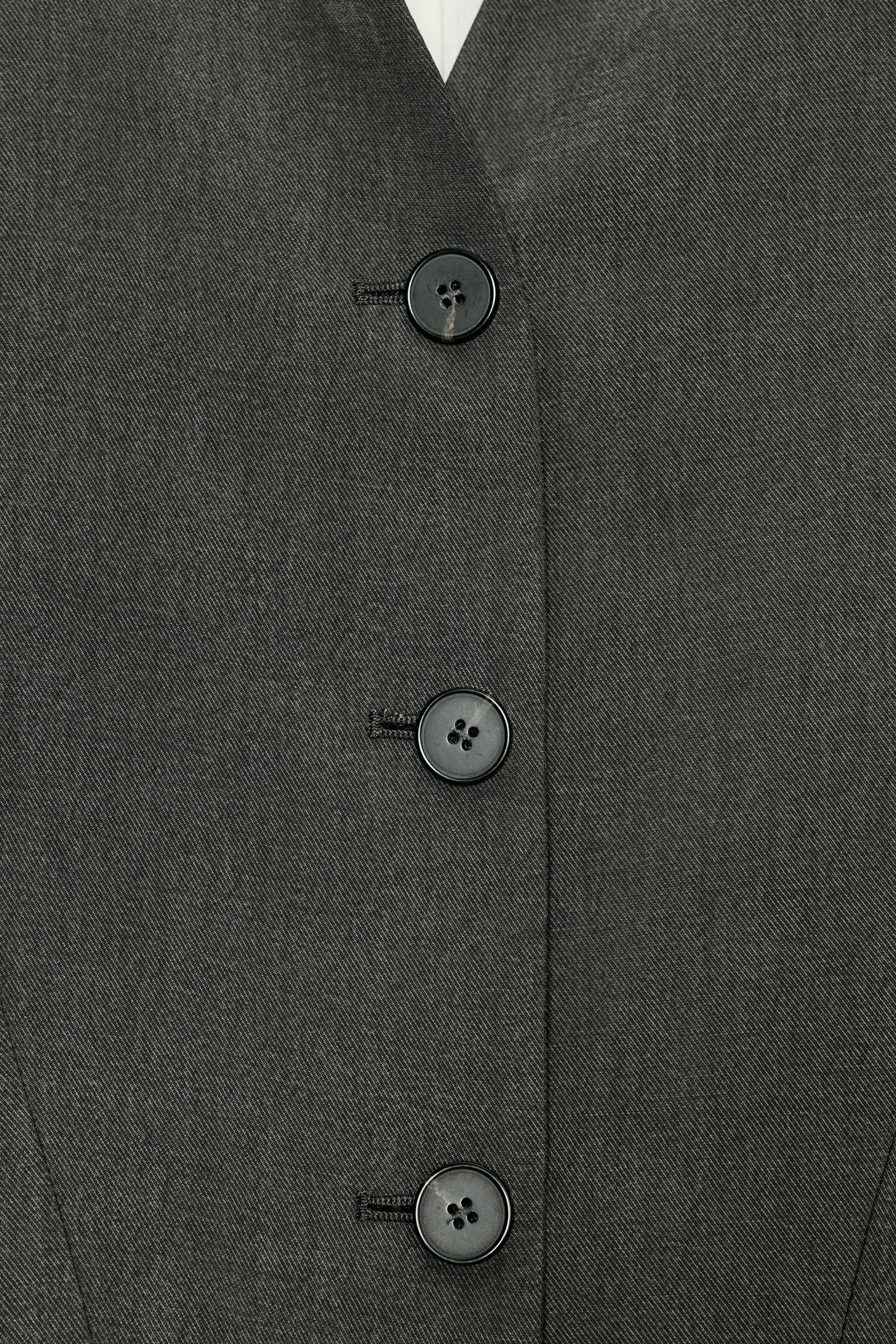 ZW COLLECTION クロップド丈ジャケット - カーボングレー | ZARA Japan