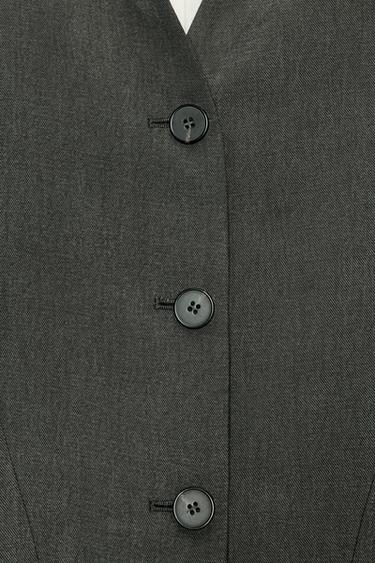 ZW COLLECTION SHORT JACKET - Anthracite grey by Zara - Image 7