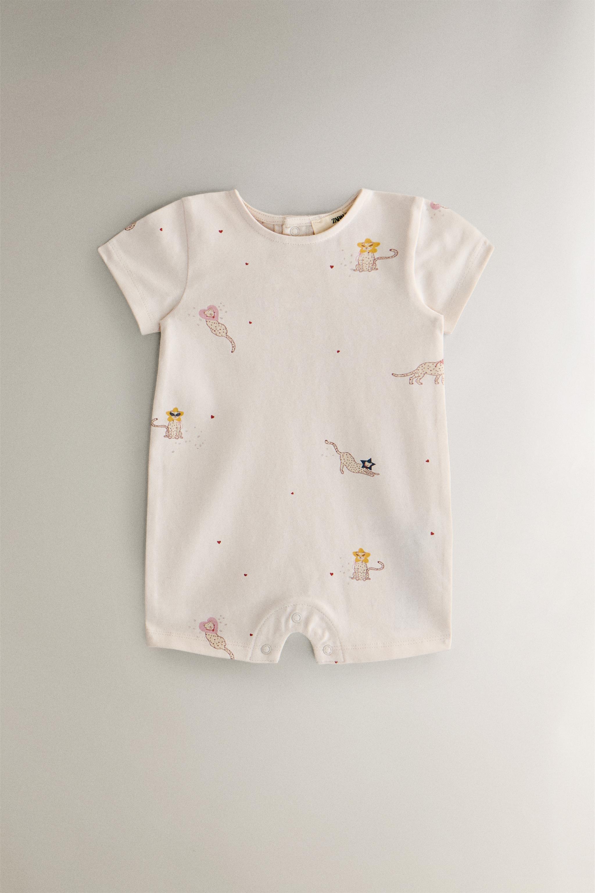 キッズ チーター ロンパース - ライトピンク | ZARA Japan / 日本