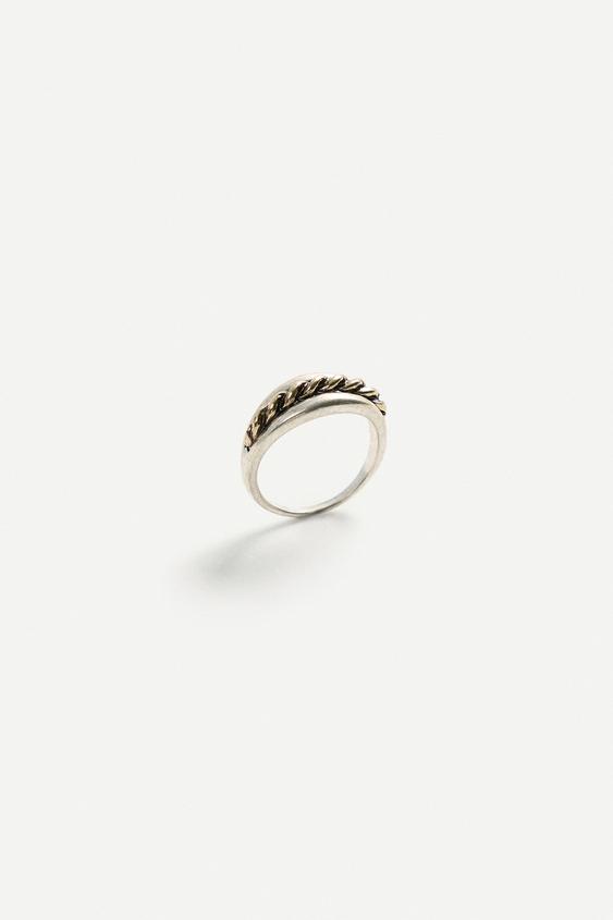CONTRAST METAL RING - Silver by Zara - Image 0