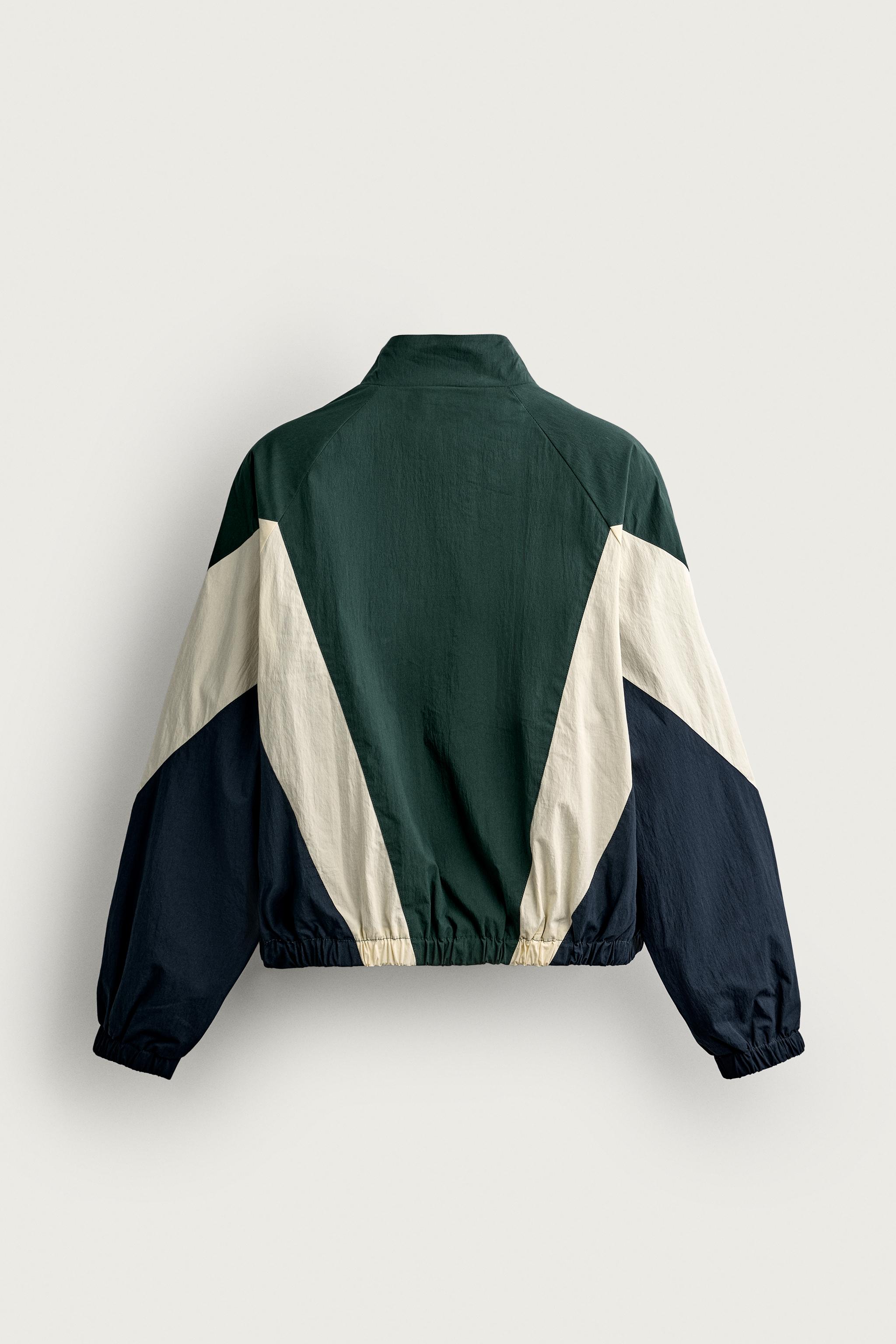 COLORBLOCK TECHNICAL JACKET — Green / Blue