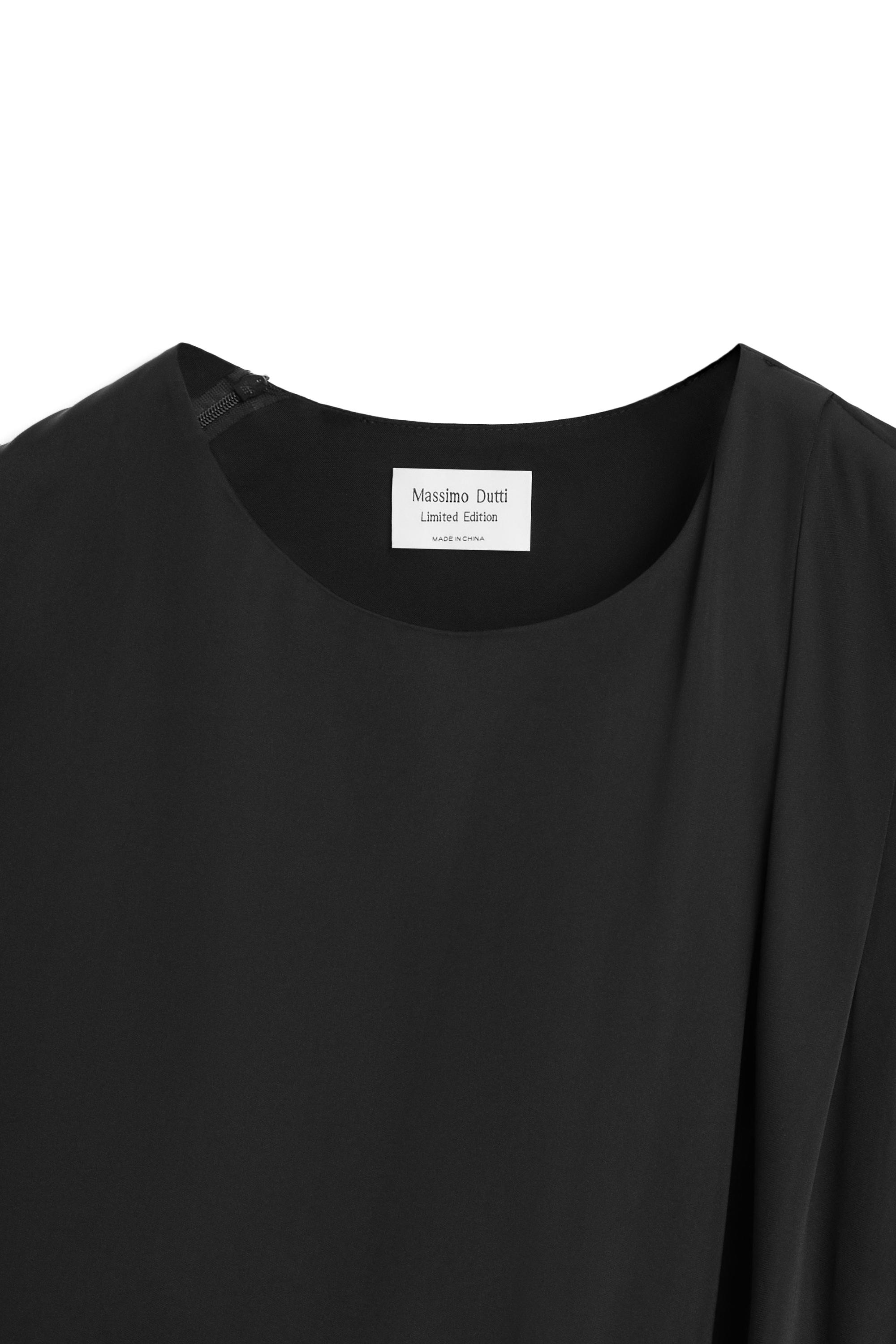 Flowing asymmetric top with gathered detail – LIMITED EDITION