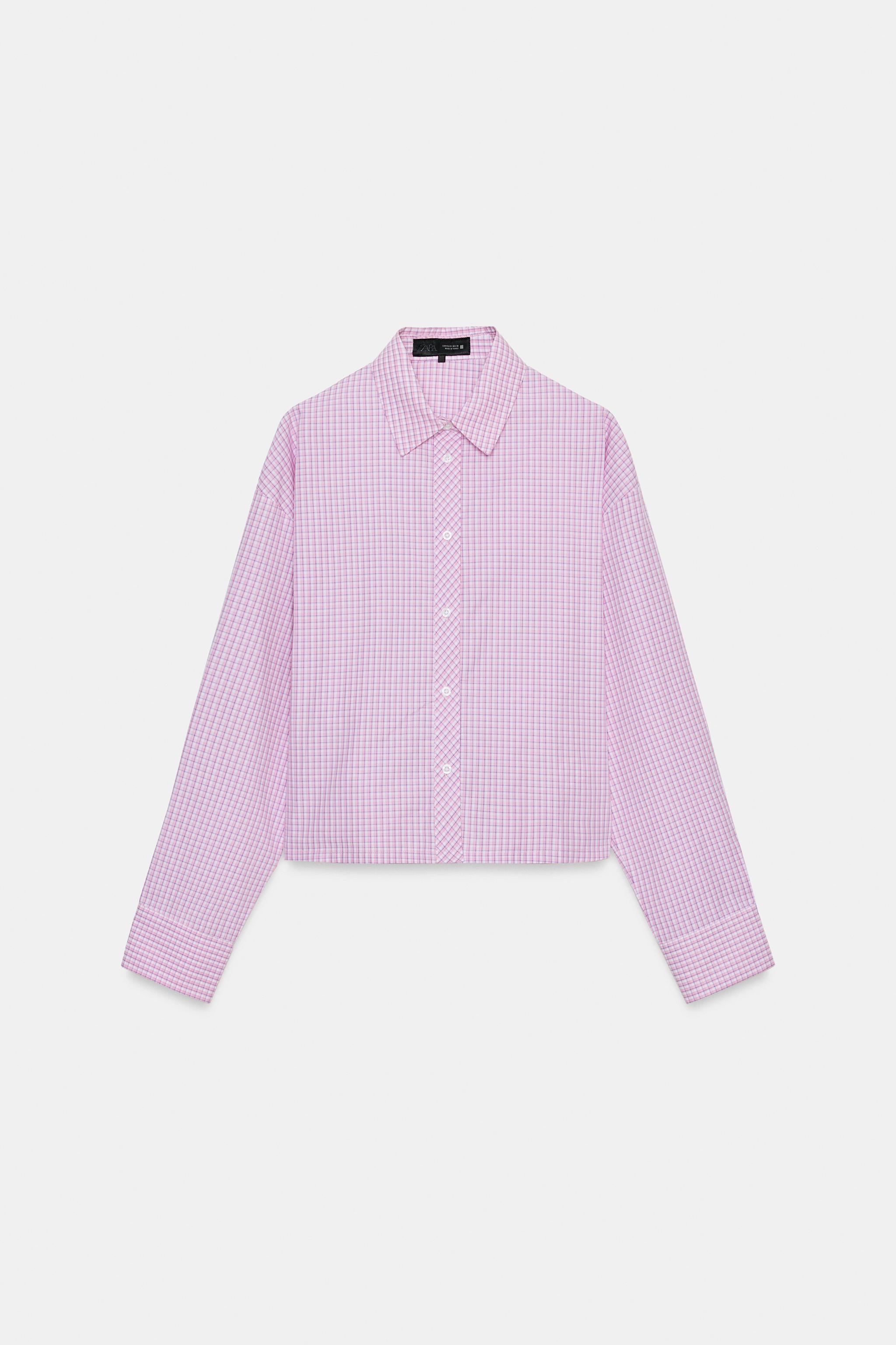CHEMISE À CARREAUX AVEC PINCES AU DOS