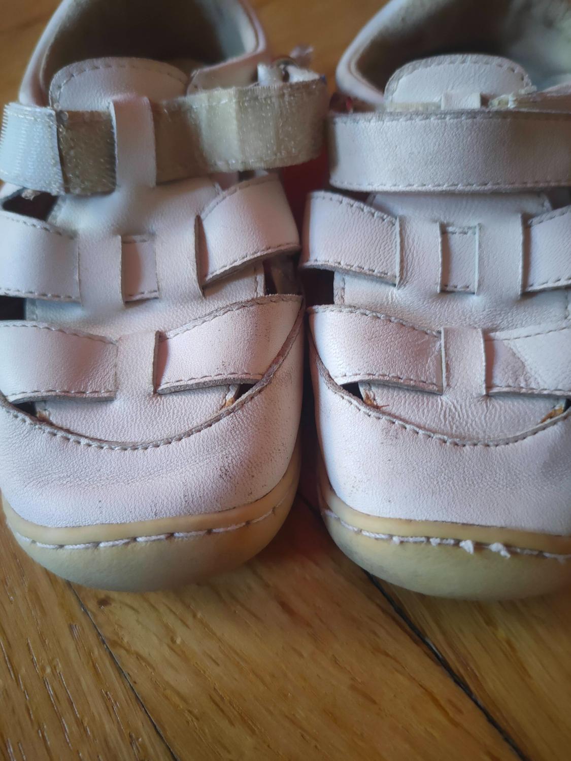 REINFORCED LEATHER CAGE SANDALS - Image 2