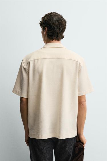 CHEMISE STRUCTURÉE TEXTURÉE - Écru de Zara - Image 2