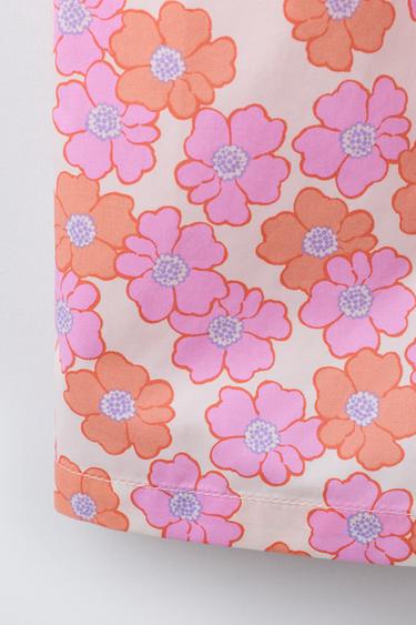 LONG JUMPSUIT WITH FLORAL PRINT - Orange by Zara - Image 3