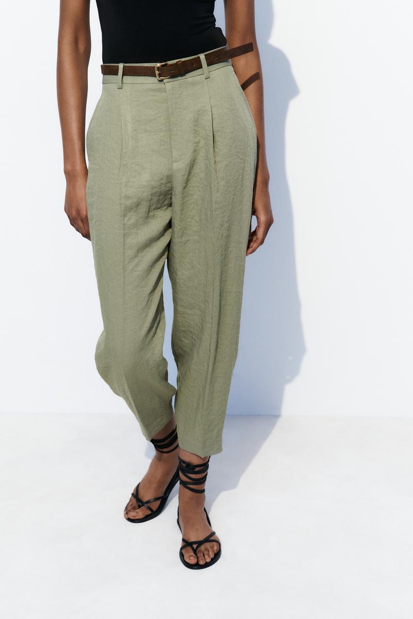 ZARA Womens High-Waist Trousers (Mint) in Kanpur at best price by