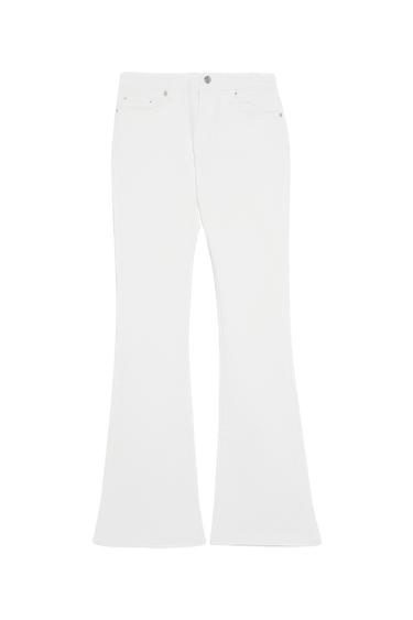 ZW PREMIUM SKINNY FLARE WHITE JEANS