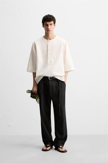 CĂMAȘĂ POLO RELAXED FIT - Alburiu de la Zara