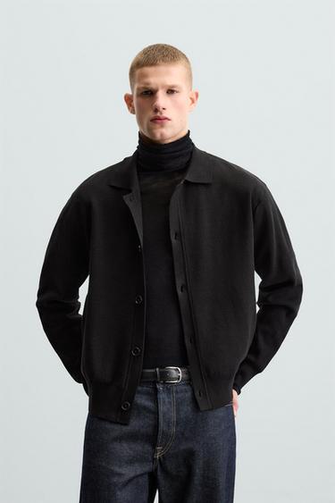 CAMISA RELAXED FIT PUNTO - Negro de Zara
