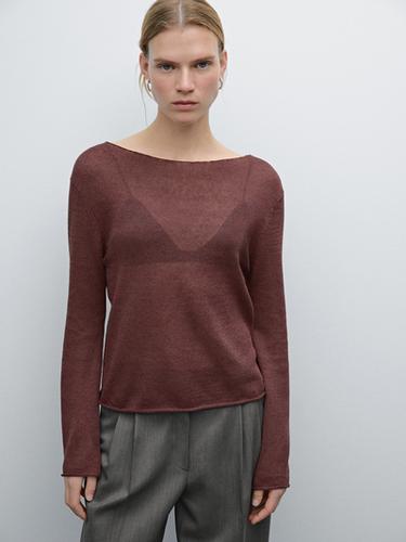 Zara Linen blend cutwork sweater - various