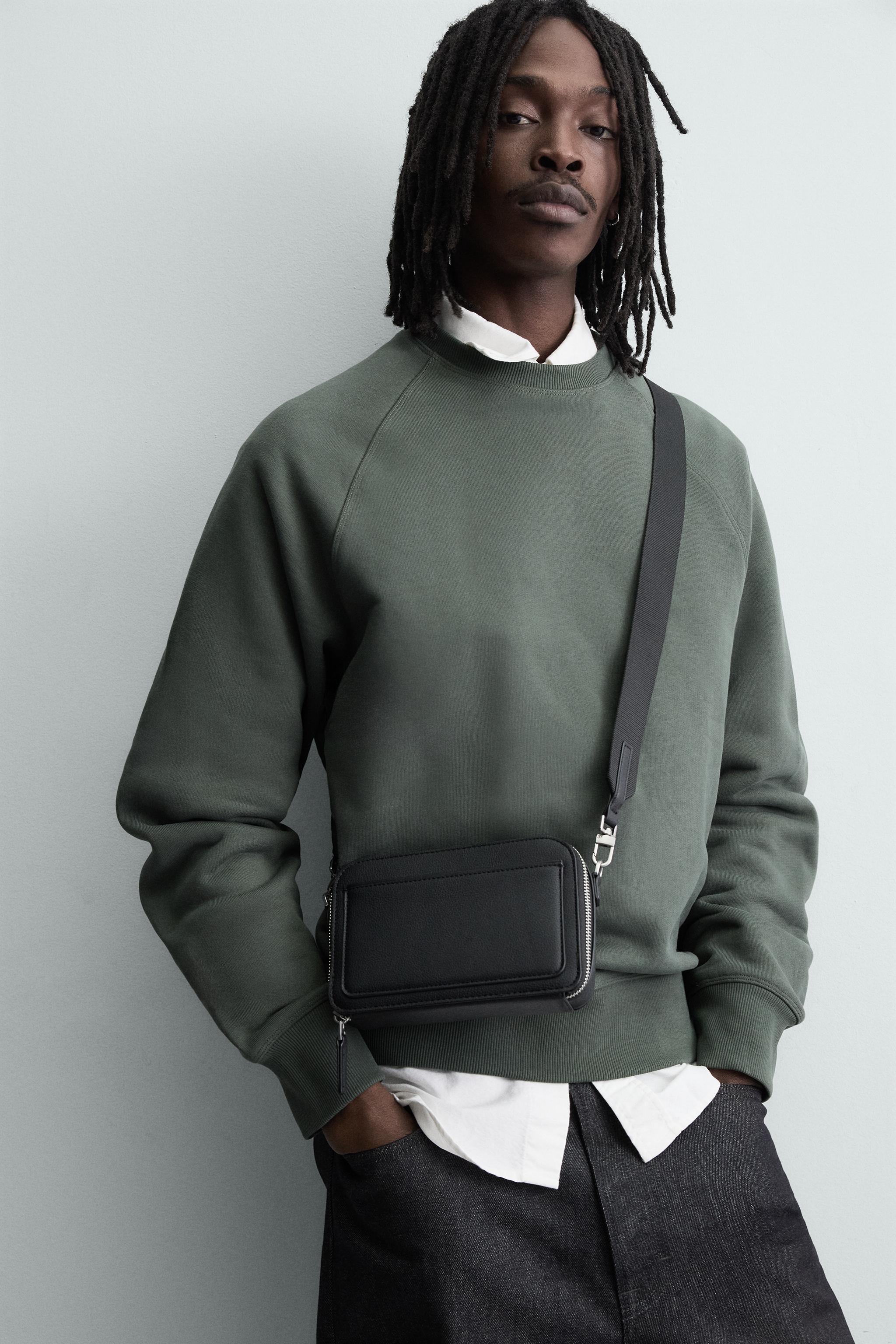 テクスチャードクロスボディバッグ - ブラック | ZARA Japan / 日本