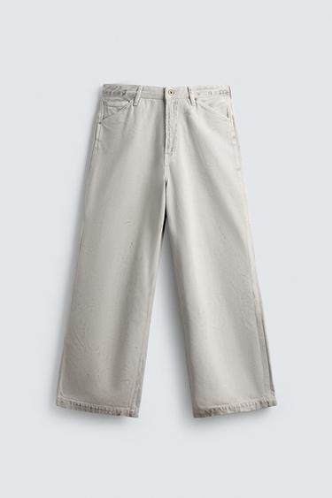 BAGGY FIT JEANS - Ecru by Zara