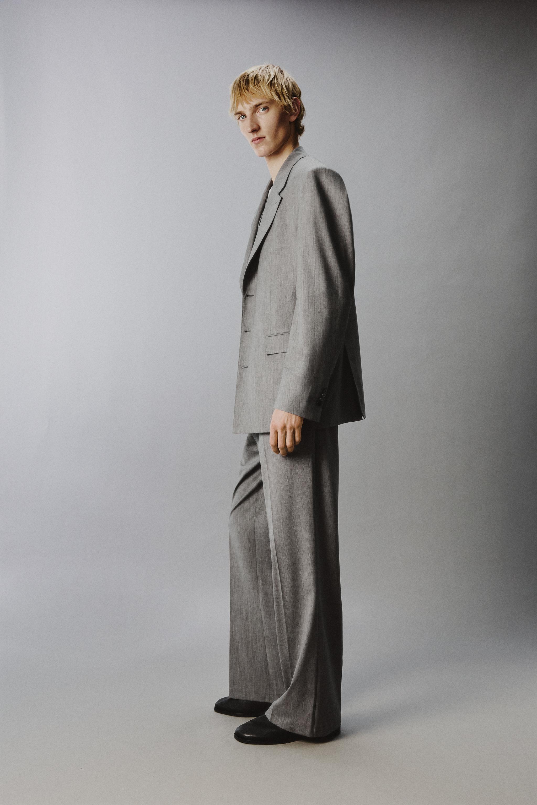 VESTE DE COSTUME STRUCTURÉE À RAYURES