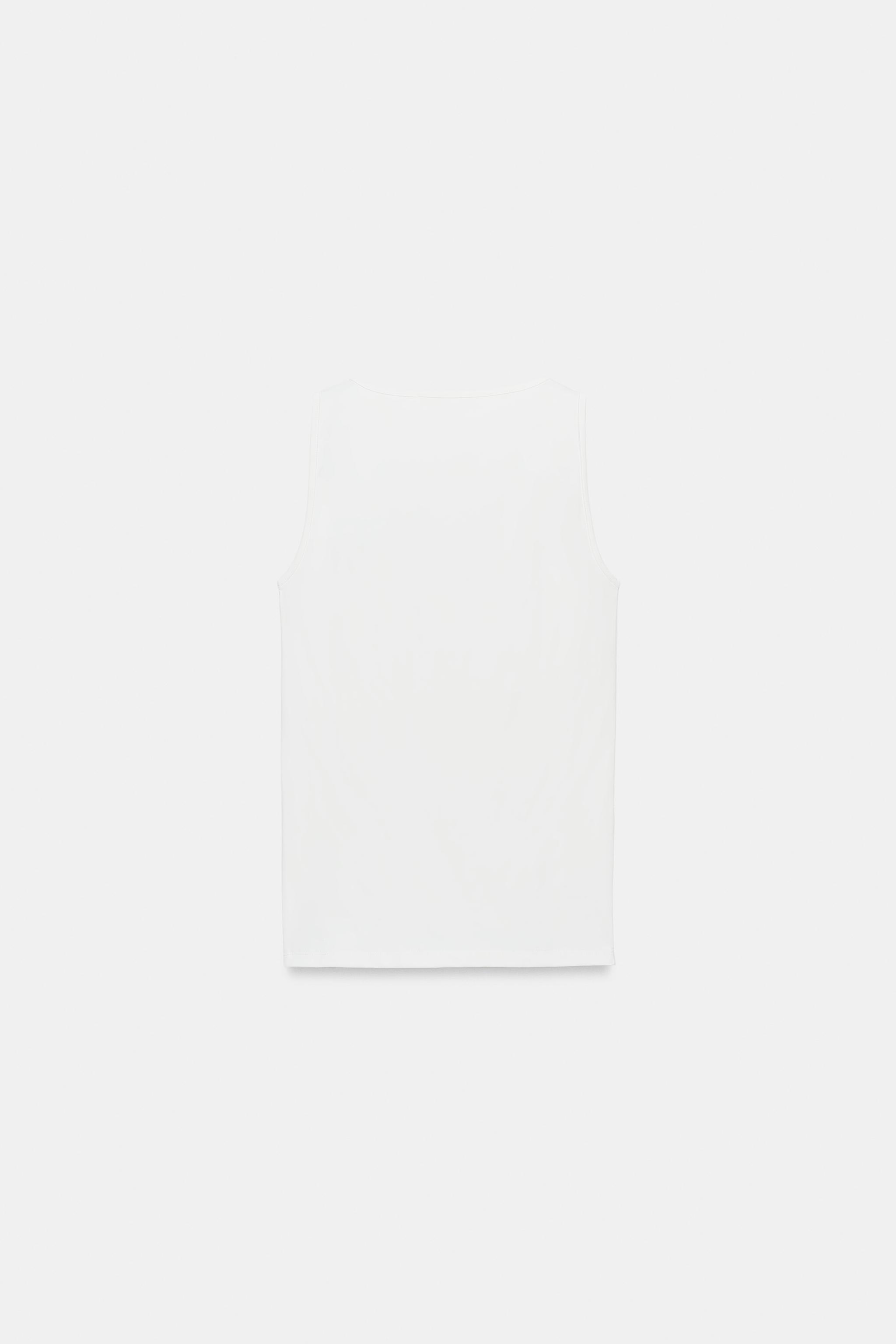 WIDE STRAP POLYAMIDE T-SHIRT