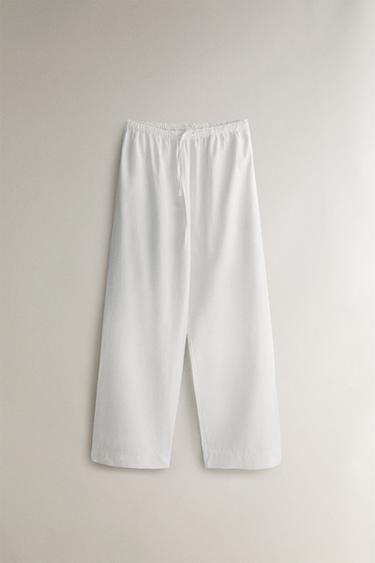 RUE DU BAC ADULT LONG SET OF PYJAMAS - White by Zara - Image 3