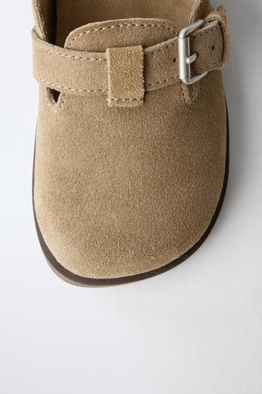 SPLIT SUEDE CLOGS - Mink Grey by Zara - Image 5