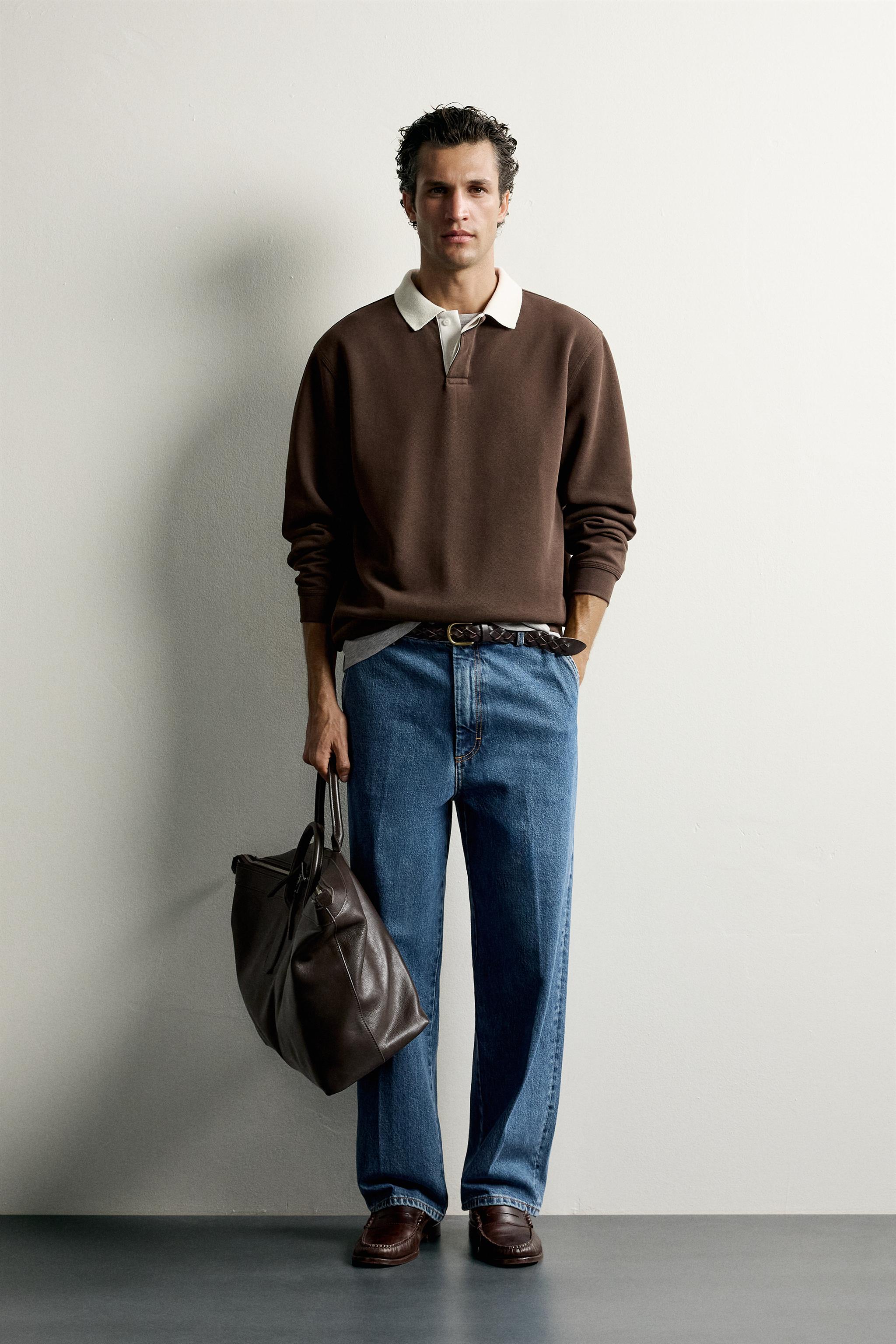RELAXED FIT STRIPED PIQUÉ POLO SHIRT