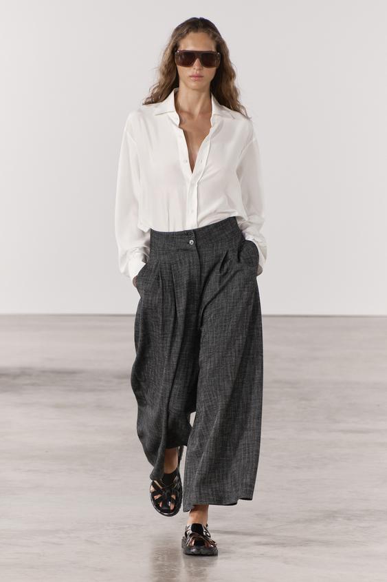 Zara Black Gray Casual Pants Size XS - 41% off