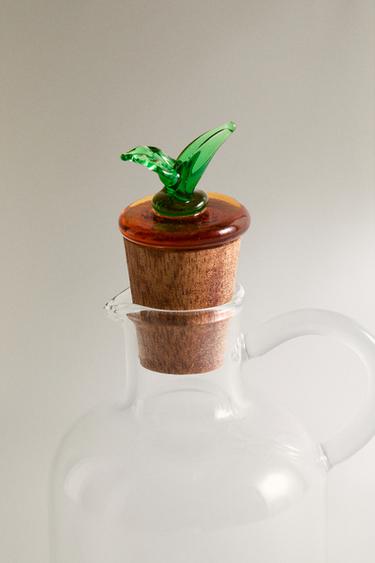 HUILIER EN VERRE BOROSILICATE - Vert de Zara - Image 2
