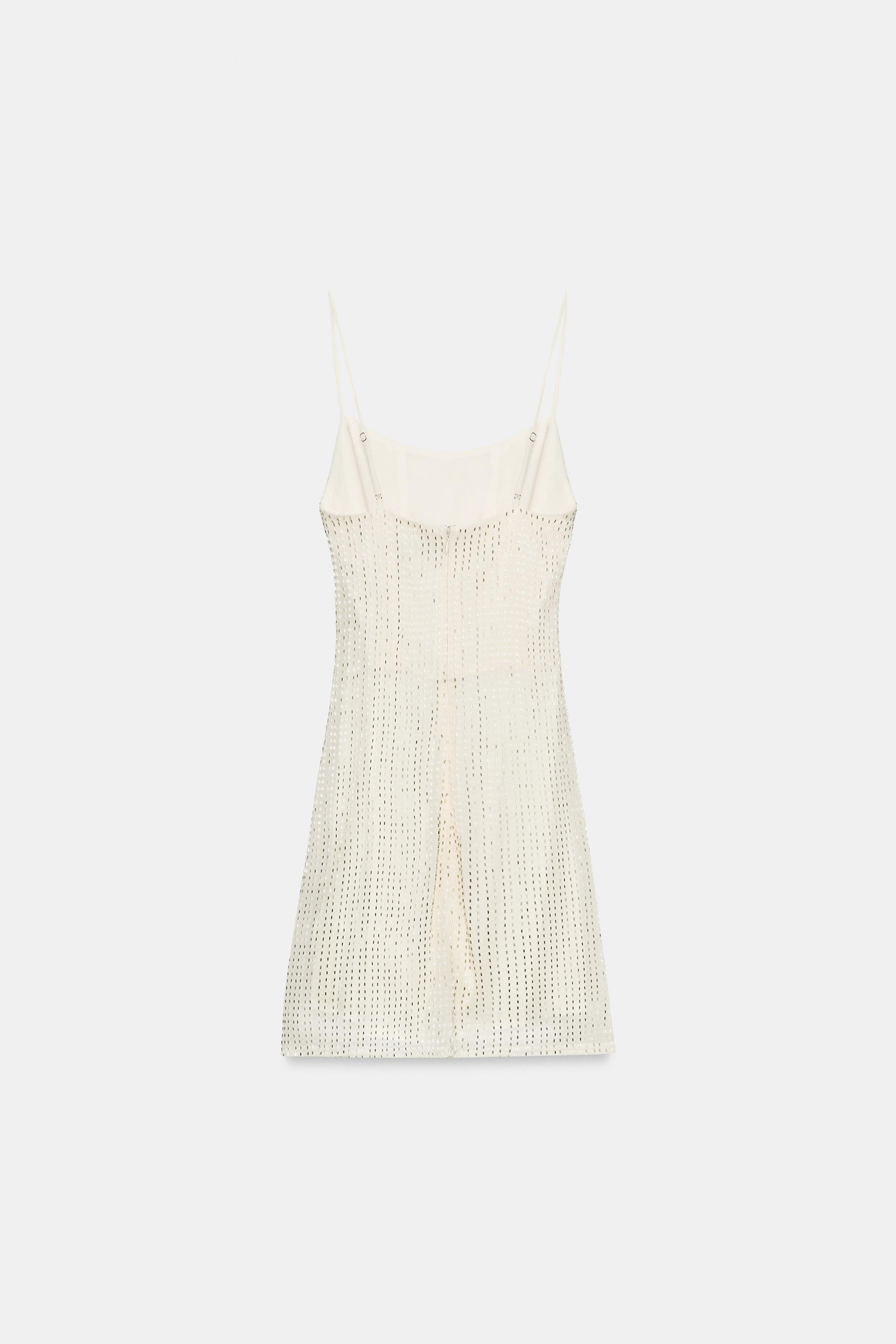 SHINY DRAPED MINI DRESS