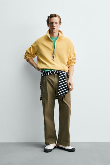 SUDADERA CUELLO CREMALLERA CINTA AARON LEVINE X ZARA - Melocotón de Zara - Imagen 0