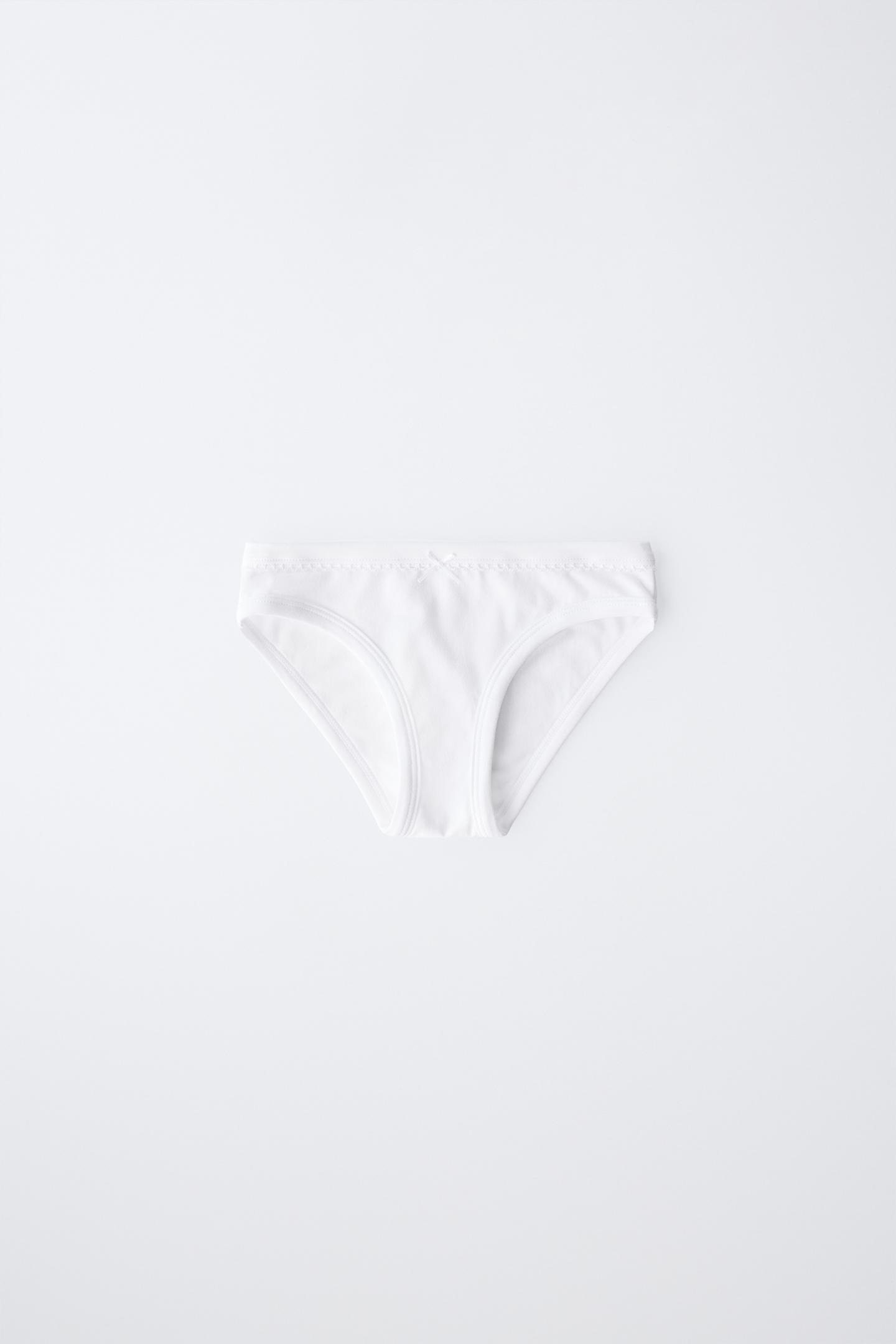 Трусы Plain для детей, 3 шт. — Zara, цвет: Белый — фото 3