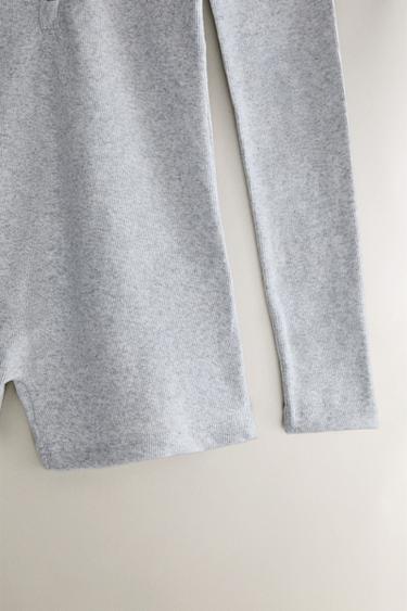 COMBISHORT CÔTELÉ UNI - Gris de Zara - Image 2