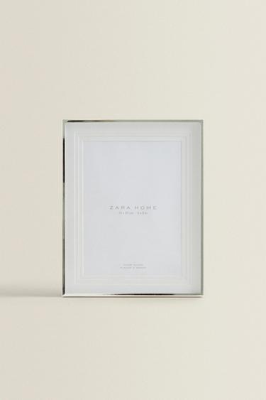 METAL PHOTO FRAME WITH LAYERED PASSE-PARTOUT - Silver by Zara - Image 2