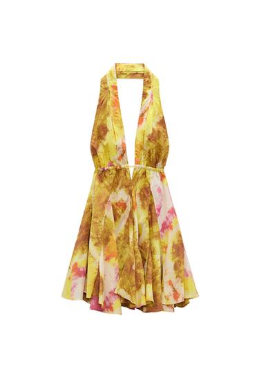 VESTIDO CORTO ESTAMPADO