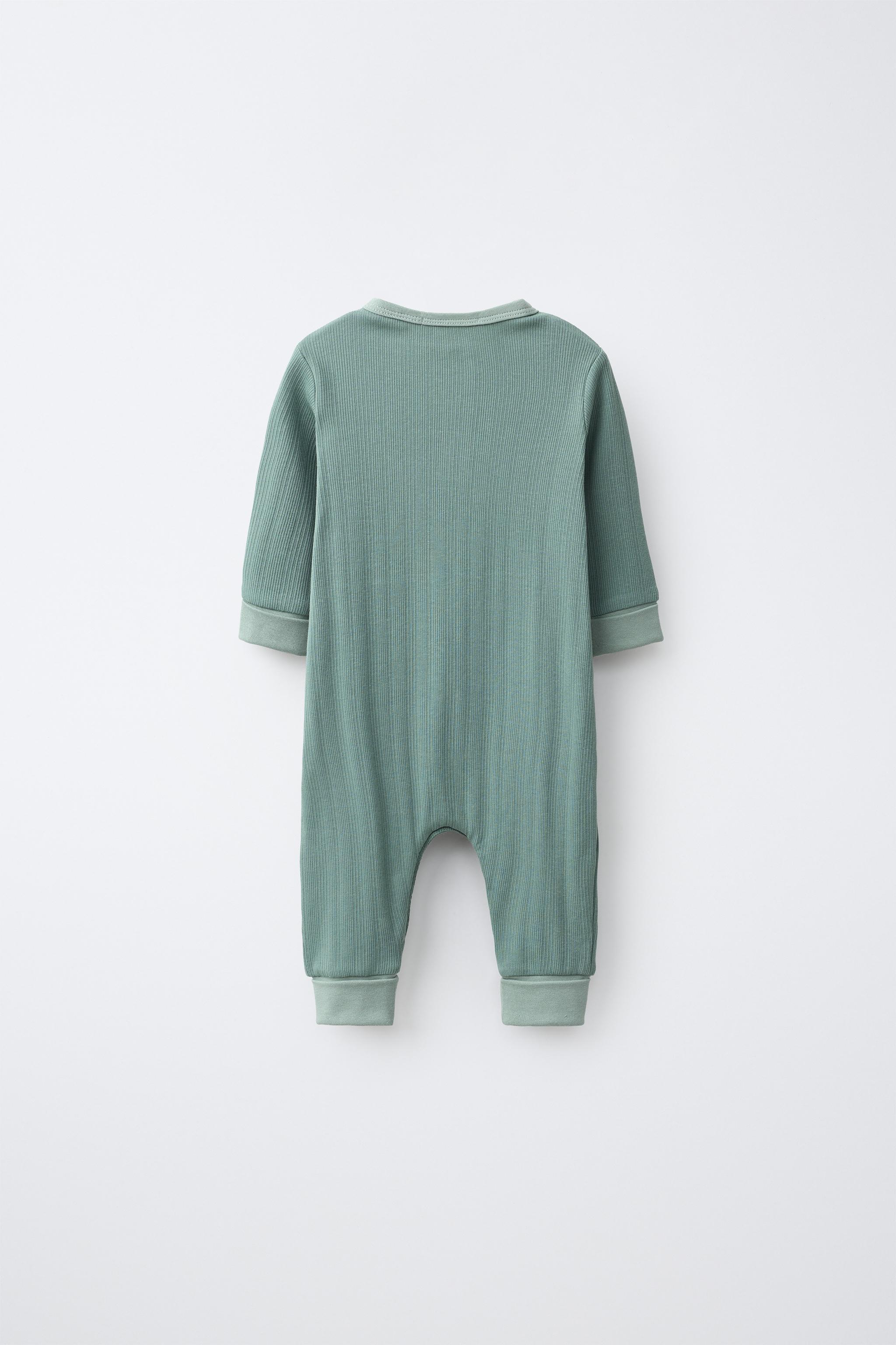 PLAIN SLEEPSUIT — Green