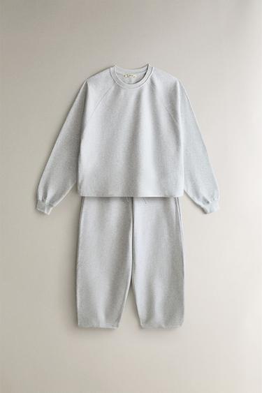 SWEAT-SHIRT EN COTON - Gris de Zara - Image 3