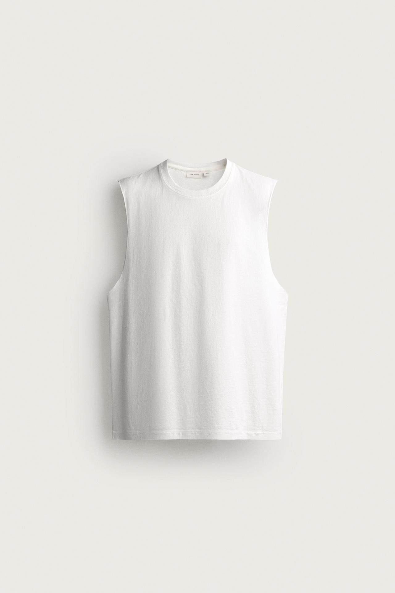 LIGHTWEIGHT RELAXED FIT TANK TOP — White