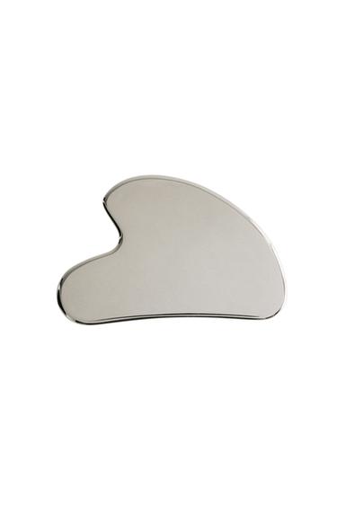MASAJEADOR FACIAL GUA SHA ACERO INOXIDABLE - Plata de Zara