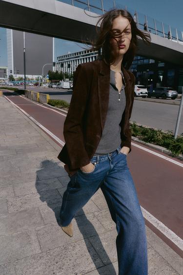 Z1975 RELAXED SLIM LOW-RISE JEANS - Blue by Zara - Image 0