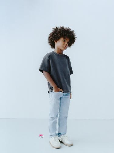 Zara TWO-PACK OF PLAIN T-SHIRT - Black / Ecru