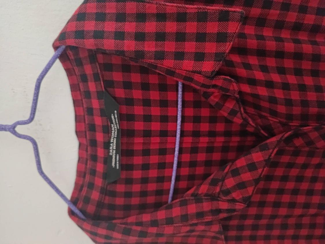 CHECK SHIRT DRESS - Image 5