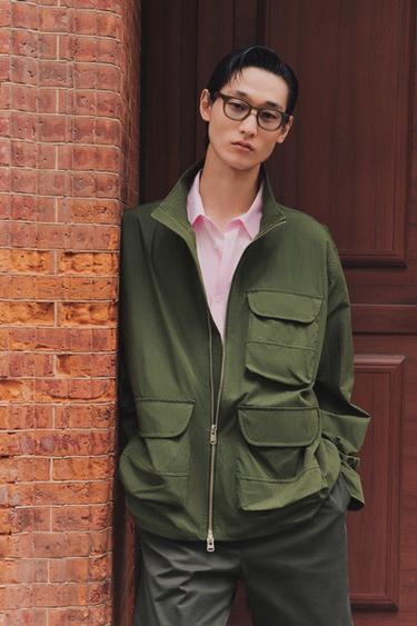 TECHNICAL PARKA WITH POCKETS - Green by Zara - Image 0