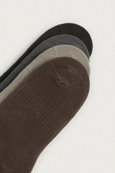 PACK OF 4 INVISIBLE SOCKS — various 2